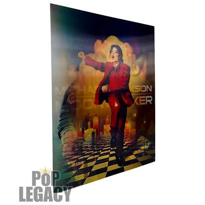 The Legend Pop in Motion 3D Art Poster